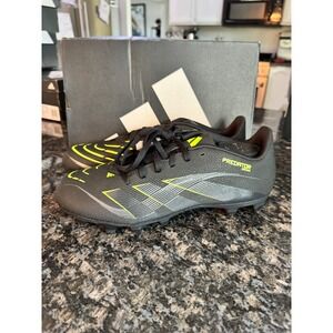 Adidas Predator Club FG/MG Soccer Cleats Black Lucid Lemon JH8848 Mens 9 10 lady